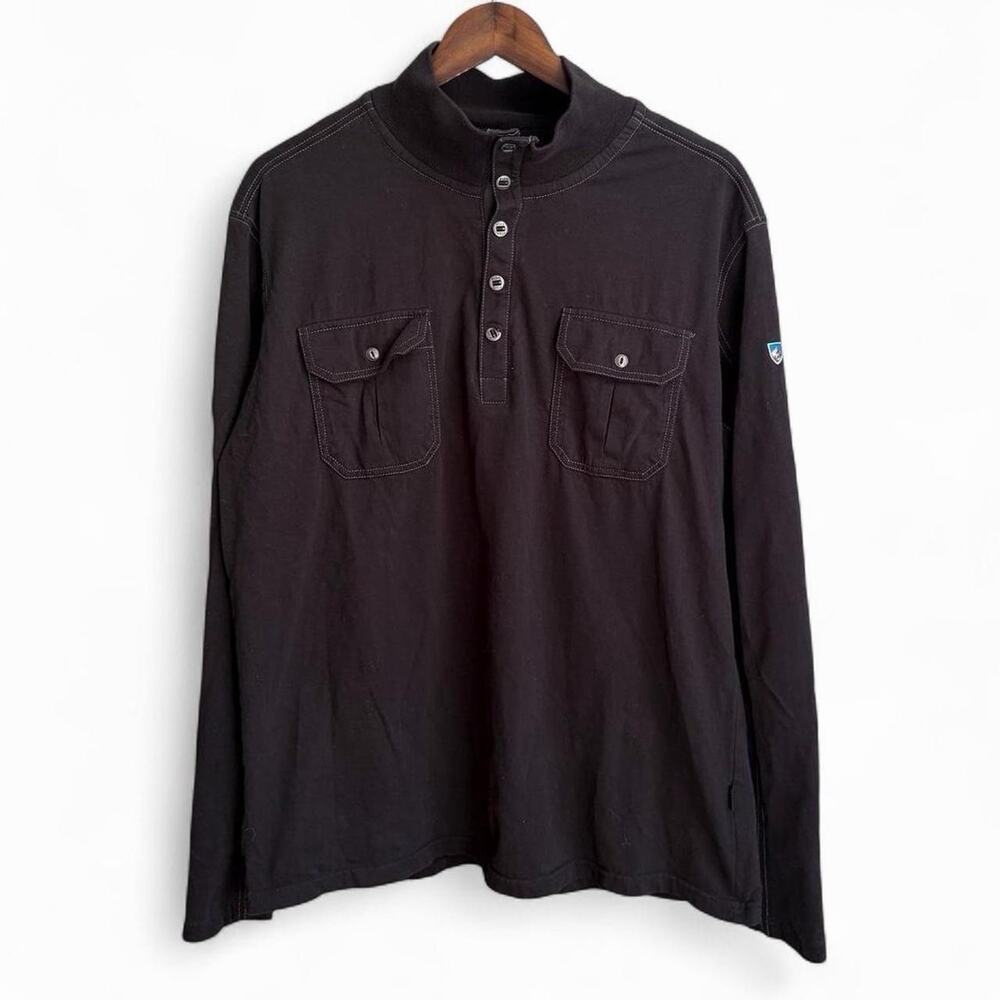 Kuhl Ryzer Henley Button Up Utility Pocket Gorpcore Mens XL Pullover Shirt